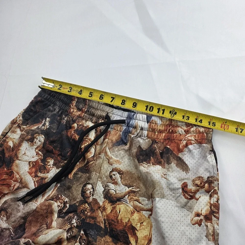 Rebel Vengeance Shorts Mens Medium Multicolor Art Mesh Athletic Gym Basketball
